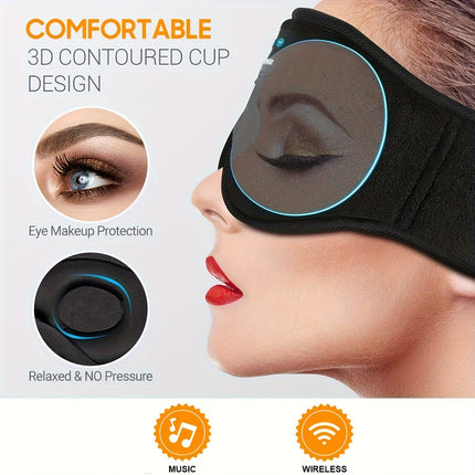 Headphones, best music Sleep Mask, 3D Sleeping mask for women&men.tpye-c charging cable inside