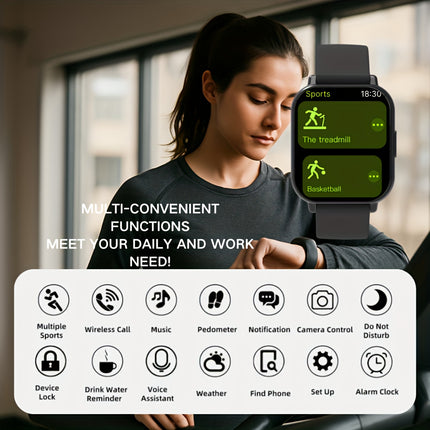 Wireless Call/SMS, Multi-Sport Modes, Remote Camera Control, Fitness Tracker, Compatible