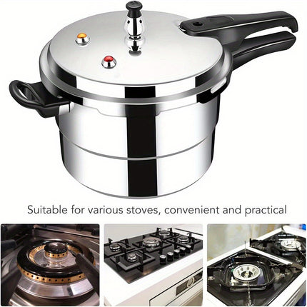 22cm Aluminum Steamer Pot with Steam Basket - Perfect for Soups, Stews & More