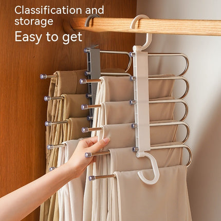 Folding Pant Rack Multifunctional Multi-layer Hanger Storage Fantastic