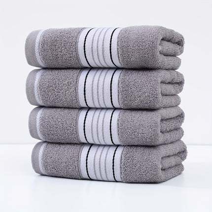 4pcs Heavy-Duty 100% Cotton Hand Towel Set - Large 13.8x29.5 Inch Ultra-Soft