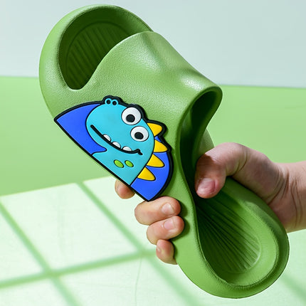 4 pcs Soft And Comfortable Cartoon Character Slippers for Kids Thick-Soled Casual Skate Shoes,