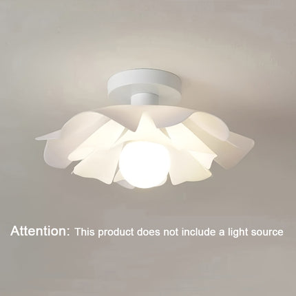A minimalist ceiling light with rose petal design, classic and creative, made of PVC material, easy to install