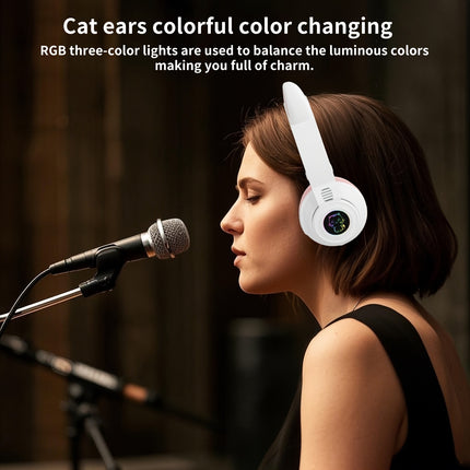 Wireless Headphones, Foldable Design for Easy Portability, Hifi Stereo Sound, Suitable for Watching Videos