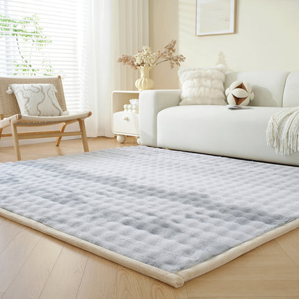 Soft Mat Suitable for Nursery, Playroom & Bedroom - Heavy-Duty Non-Slip Grey Children's Crawling Mat,