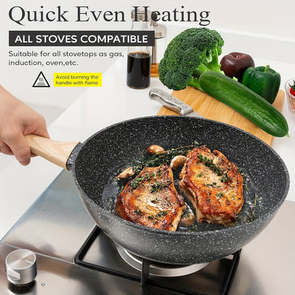 12 POTS and pans Set, Non-stick Cookware Set, Induction Cookware Non-stick Granite Cooking Set