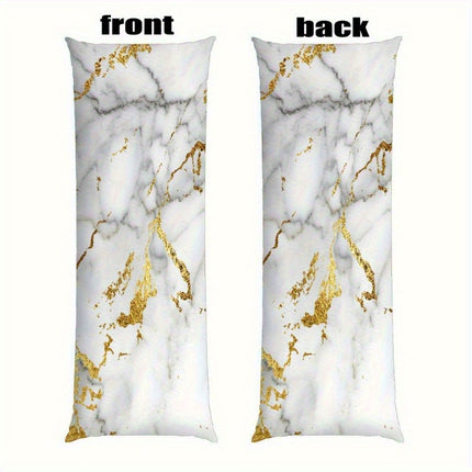 Body Pillow with Golden Accents - 50x150cm Breathable Comfort for Side/Back/Stomach Sleepers