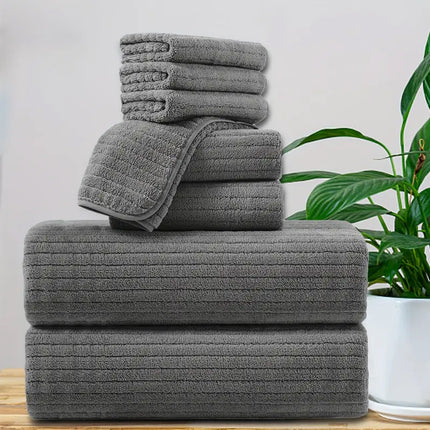 Extra Large Extra Thick Coral Fleece Bath Towelhighly Absorbent Soft And Quick Drying