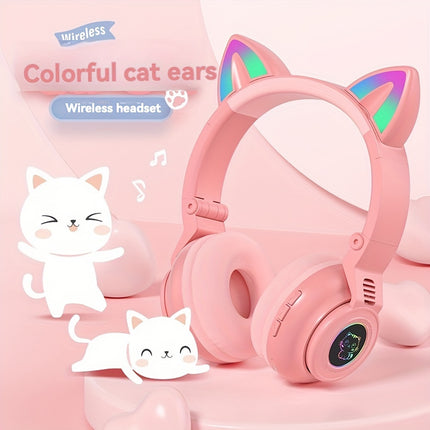 Wireless Headphones, Foldable Design for Easy Portability, Hifi Stereo Sound, Suitable for Watching Videos