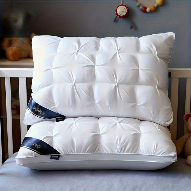 1/2-Pack Luxury Hotel Quality Pillows | Ergonomic Design for Deep Sleep, All-Season Support,