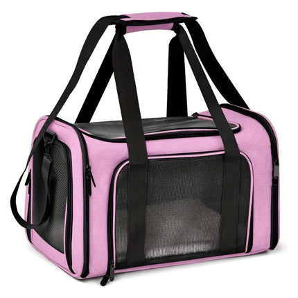 Cat Bag Breathable Pet Carrier Bag Foldable Pet Carrier Cat Backpack