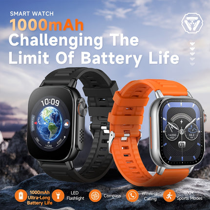 Smart Watch Full Screen Smartwatch Wireless Calling with Automatic Motion Recognition 100+ Sports