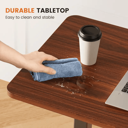 1 or 2pcs Adjustable Height Bedside Table with Wheels | Rolling Laptop Table,