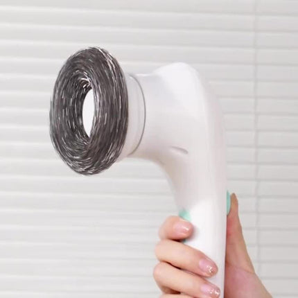 Electric Rotary Scrubber, Cordless Handheld Cleaning Brush With 5 Replaceable Brush Heads