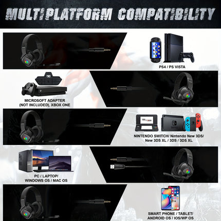 Gaming Headphone with Microphone PC gaming headset & headphones