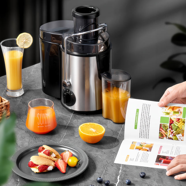 Anti-Drip System & Overheat Protection, Heavy-Duty Stainless Steel Juicer Machine