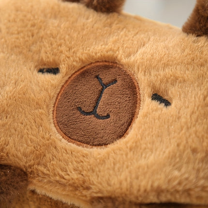Cartoon Capybara Plush Backpack, Cute Bag, High-Quality Versatile Plush Bag