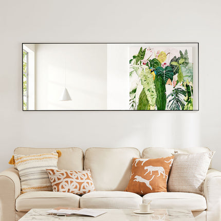 Full Length Mirror with stand, Floor Mirror with Aluminum Alloy Frame,