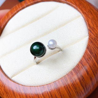 Freshwater Pearl Ring Featuring A Mix Of Large And Small Pearls In A Variety Of Colors
