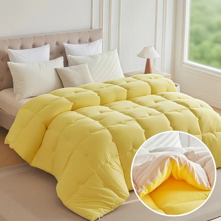 1pc Thick Duvet, Doule Sided Use 100% Polyester Quilted 400gsm Quilt, Ultra-Soft, Machine Washable
