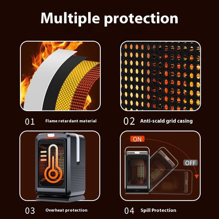 Desktop Warm Air Blower Small Household Portable Heater