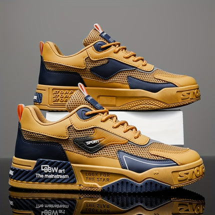 1 pair of Men's casual sports shoes, comfortable and fashionable on the feet, suitable for all seasons