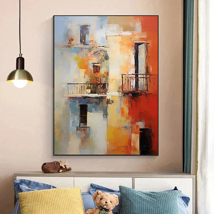 Handmade Oil Painting Canvas Wall Art Decoration Modern Abstract For Home Living Room Decor Entrance Architecture Landscape Niche Art Installation Rolled Frameless Unstretched Painting