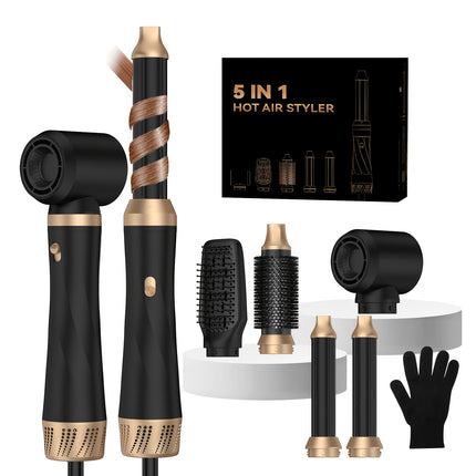 Hair Styler 60000RPM Upgrade Airbrush Hair Dryer Set W/Hair Dryer Brush Left