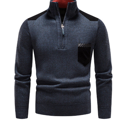 Plush Thickened Sweater Pullover Zipper