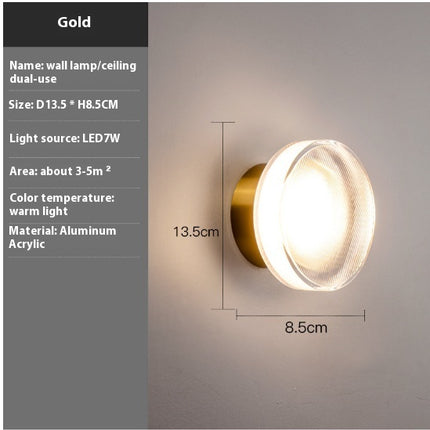 Creative Bedside-use Wall Lamp Hallway Corridor Bedroom Bathroom Lamp