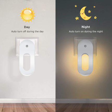 Creative Gift Light Control LED Smart Small Night Lamp Bedroom Bedside