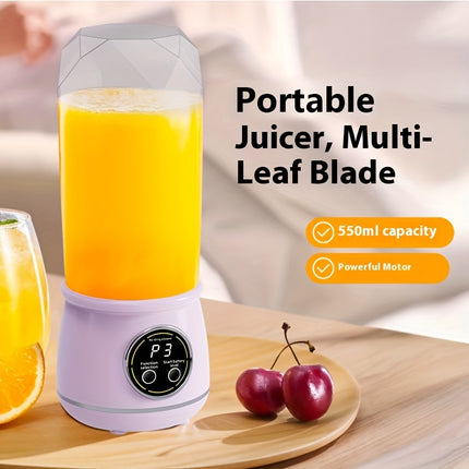 Juicer Machine with 3 Speed Settings, 500ml Large Capacity, 25W Motor & Heavy-Duty Blade