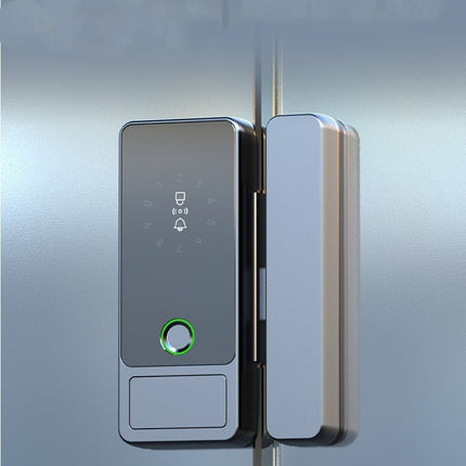 Glass Door Fingerprint Lock Punch Free Office Intelligence