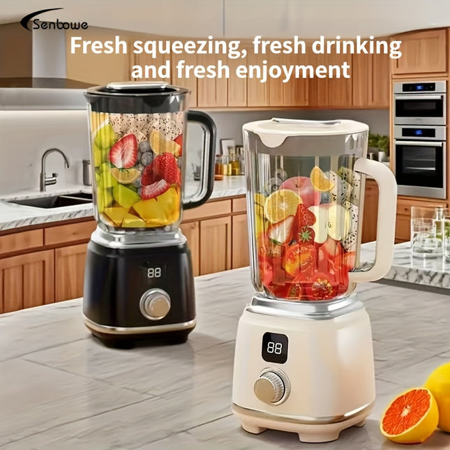 Juicer, Compact Home Blender with USB Rechargeable LED Display, Fast/Slow Speed Adjustment