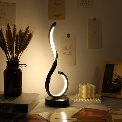 1pc Iron Table Light, USB Three-color Dimming Desktop Decorative Lamp