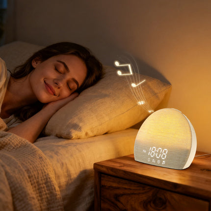 Simulated Sunrise Wake-Up Light Alarm Clock