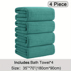 Turquoise / 4 Piece Bath Towel