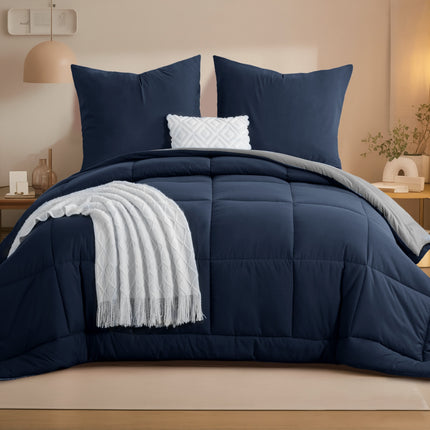 2/3pcs Duvet Set, Cosy And Lightweight Quilt, Reversible Comforter with 80x80 Pillowcases, 300GSM Filling,