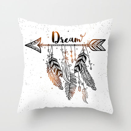 Cartoon Animal Series Peach Skin Fabric Sofa Pillowcase Cushion Cover