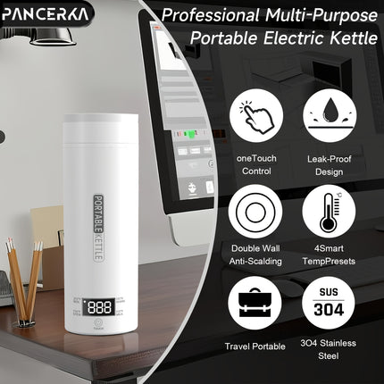 Electric Kettle 1pc with Automatic Shut-Off & Dry Protection, 4 Settings