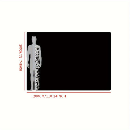 1pc, a Dark-Colored, Tie-Dye Long Plush Carpet, Featuring Upgraded Soft