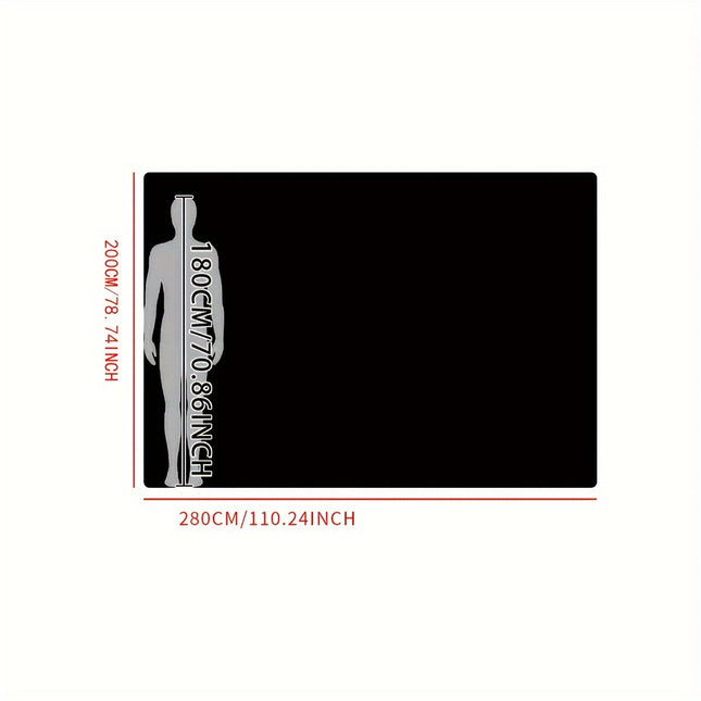 1pc, a Dark-Colored, Tie-Dye Long Plush Carpet, Featuring Upgraded Soft