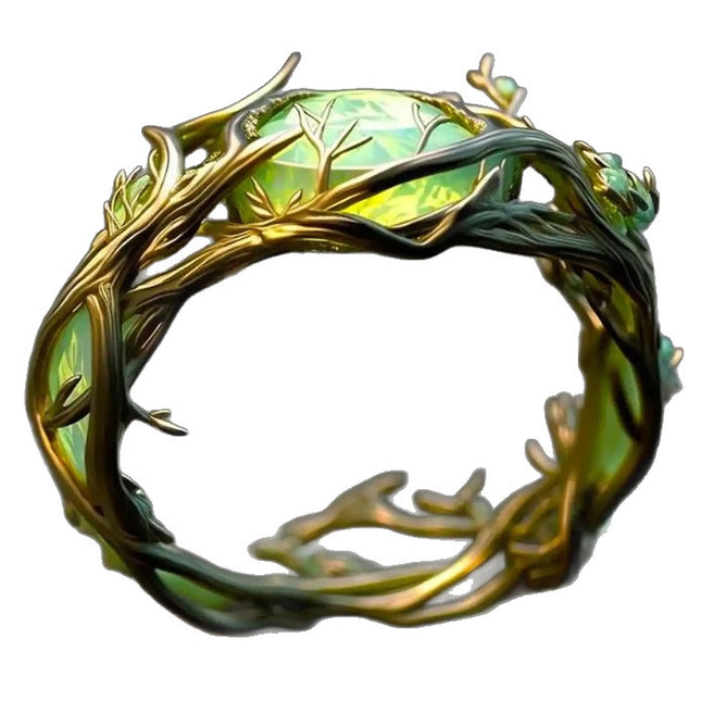 Vintage Jade Inlaid Malachite Oval