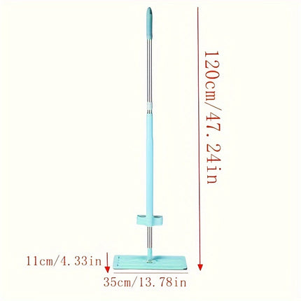 5-Set, Ultra-Durable Rotating Floor Mop with 1/2/3/4/5 Reusable Microfiber Pads