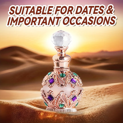 15ml/0.5oz Dubai-inspired Arabic Women's Perfume Oil: Classic Golden, Long-lasting Alluring
