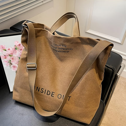 Women's Tote Bag Commuter Bag Student Shoulder Bag, Work Bag, Large Capacity Tote Bag Zipper