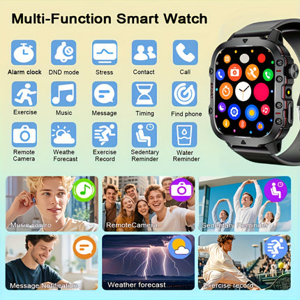 Smartwatch for Men and Women | Valentine's Day Gift - Wireless Calling/Texting/Multiple Sports