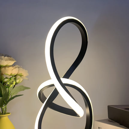 Modern Creative Spiral USB Desk Lamp with Memory Function, 3 Color Temperatures