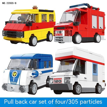 Building Block City Recycling Car Assembly Toy