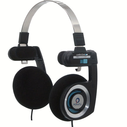 Headphones with Built-in Mic - Immersive Stereo Hifi Sound - Foldable, Portable